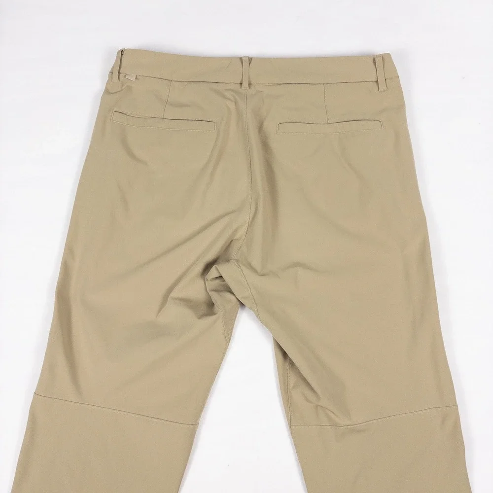 Lululemon ABC Commission Slim Pant Mens 34 Tofino Sand Warpstreme Chino Trousers - Picture 3 of 6